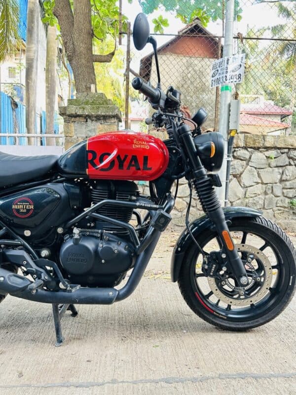 Royal Enfield Hunter 350 Crash guard with Slider