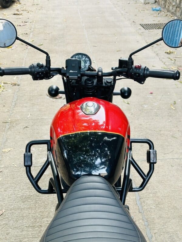 Royal Enfield Hunter 350 Crash guard with Slider - Image 3