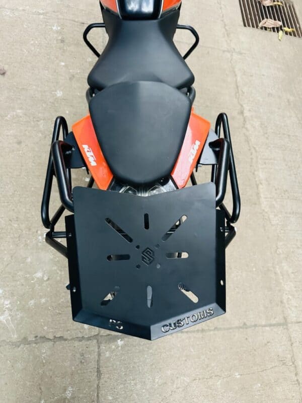 Saddle Stay with Top Rack for KTM Duke 125 / 200 BS6 (Touring-Ready Luggage Carrier | Heavy-Duty Steel | Bolt-On Fit) - Image 2