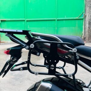 TVS Apache RTX 300 Pannier Stay with Top Rack (Without Boxes | Heavy-Duty Steel | Touring Luggage System)
